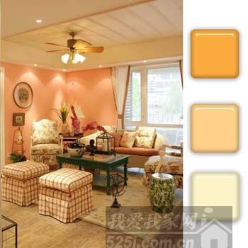 三种浅色系色彩搭配 为客厅涂上柔美淡妆