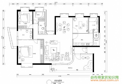 皇御苑一期-西式古典-四居室_看装修案例