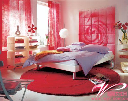 红色卧室婚房设计
