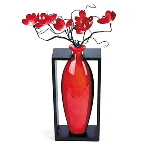 中国红花瓶 