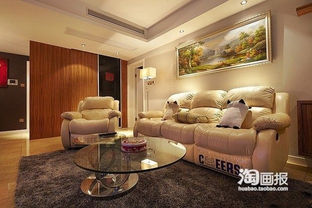 精致而不浮华 用暖色调造就98平简约婚房(图) 