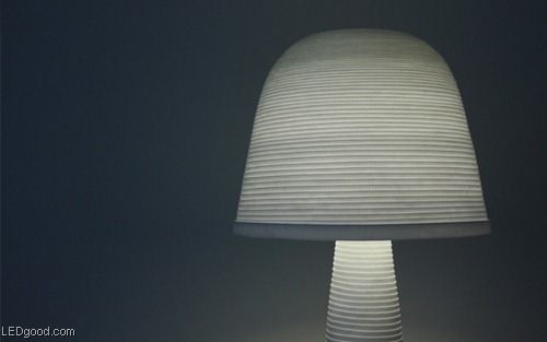 细致的纹理 轻巧素雅的LED蘑菇灯(组图) 