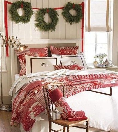 圣诞居室设计中，对卧室的布置最能展现房间主人的爱好和性格