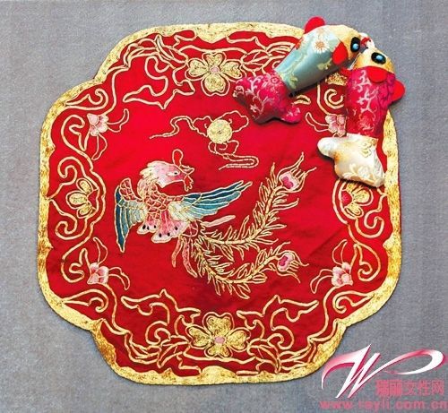 凤凰刺绣餐垫