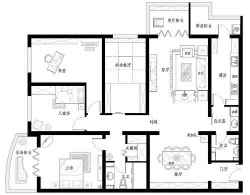 大刀阔斧装修 13万装出绿色精致美家（组图） 