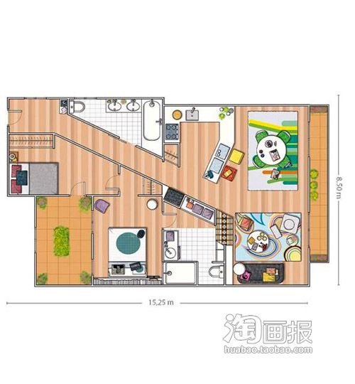 秀色可餐 2套富有活力的巴塞罗那公寓（图） 