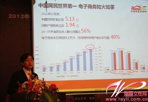 家居明星工厂CEO郑嘉发表《地板企业网络营销与电子商务》主题演讲