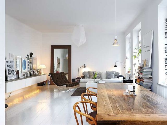 充满书香的北欧风情 斯德哥尔摩的公寓(图) 