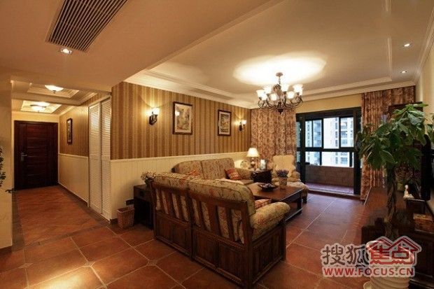 精装80平两室两厅 自然纯朴的美式乡村小屋 