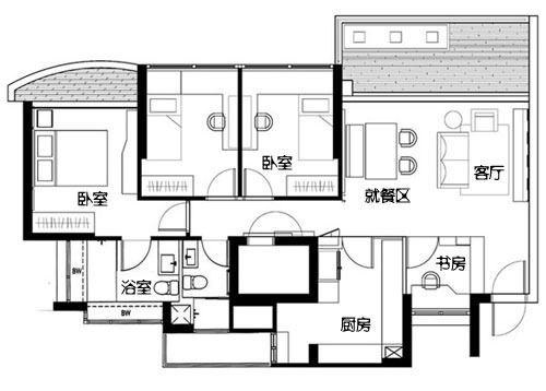 都市温馨感家居 点睛中式元素摩登空间（图） 