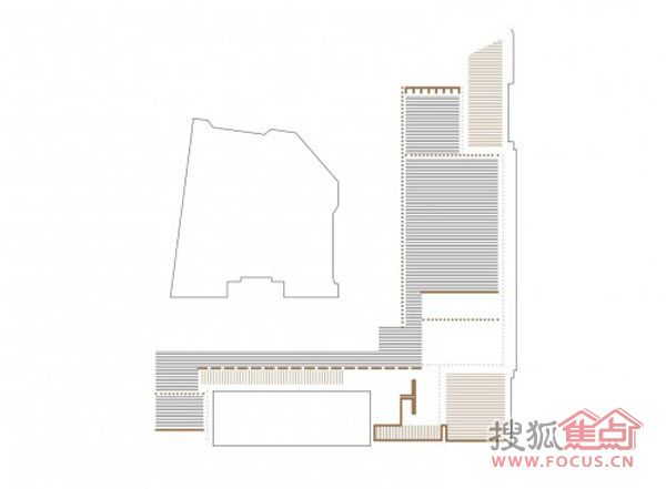 窗帘软性分割出的多样空间 戏剧化的公寓设计 