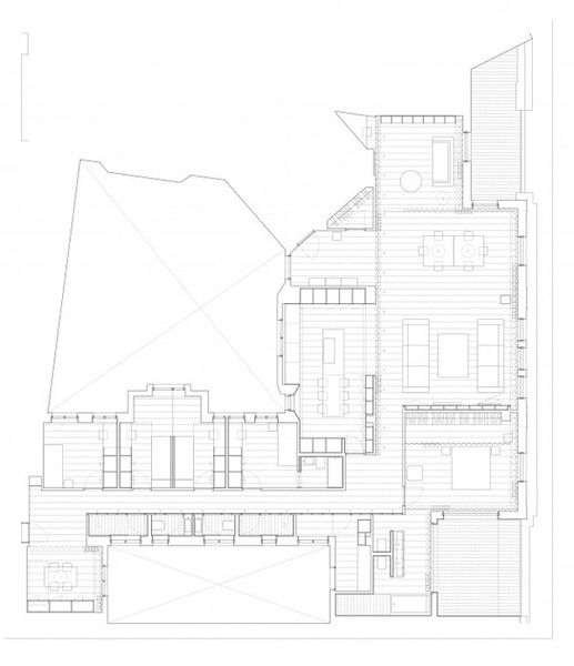 戏剧化公寓设计 浅色地板分割抽象空间(组图) 