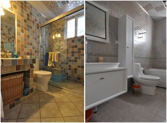 两种风格的洗浴间给您两种不同的快乐放松体验