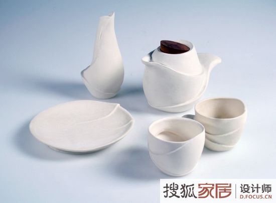 俏皮时尚优雅 自然舒适的“Wavy”茶具设计 