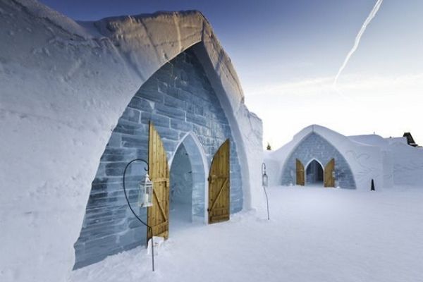 海外风情  冰天雪地加拿大冰雕旅馆 