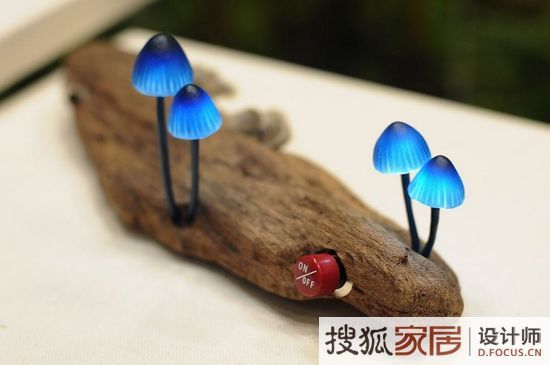 蘑菇竟然会发光 节能别致的“真菌”蘑菇灯 