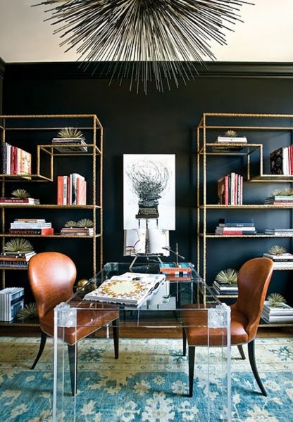 摩登风格  22个黑色墙壁的现代室内设计 