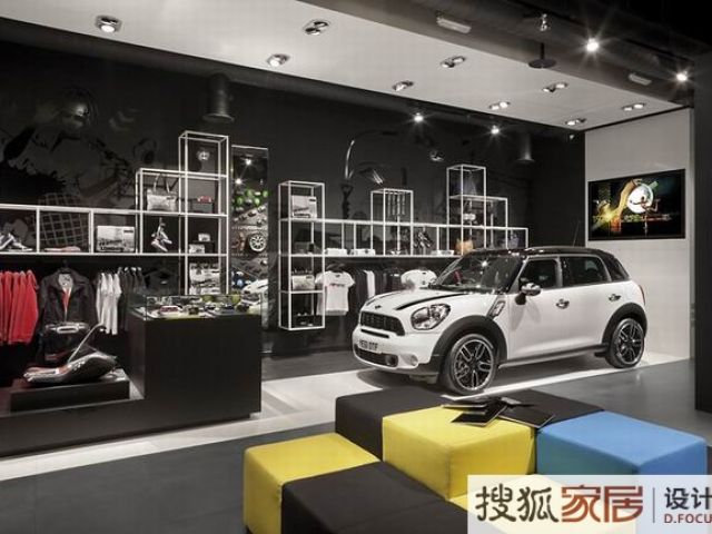 伦敦MINI pop-up store展厅 时尚潮流的室内 