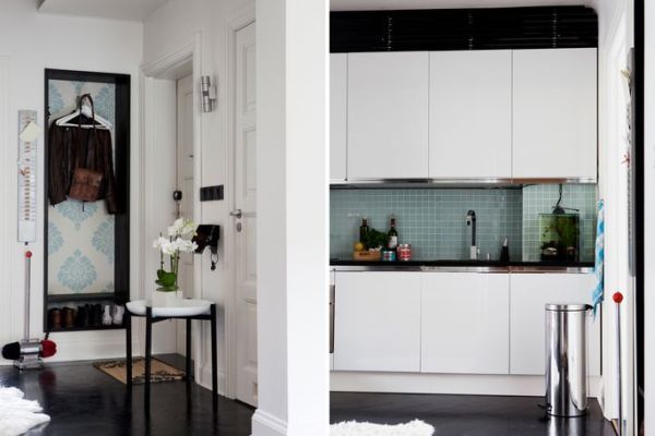 瑞典60平米小公寓 中性元素打破空间单调(图) 