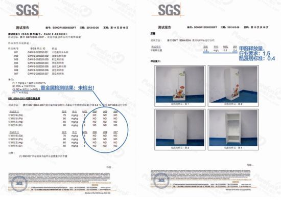 第三方权威机构SGS检测报告