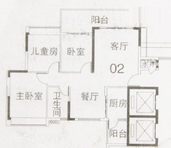 高品质低支出 6万软装80平三居室(图) 