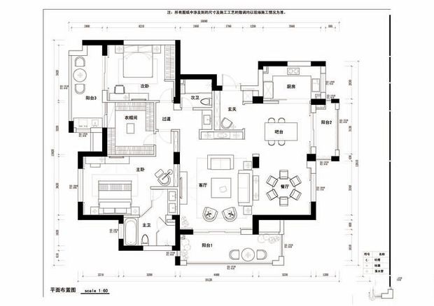 魅惑新古典华丽空间 170平超大户型两居(图) 