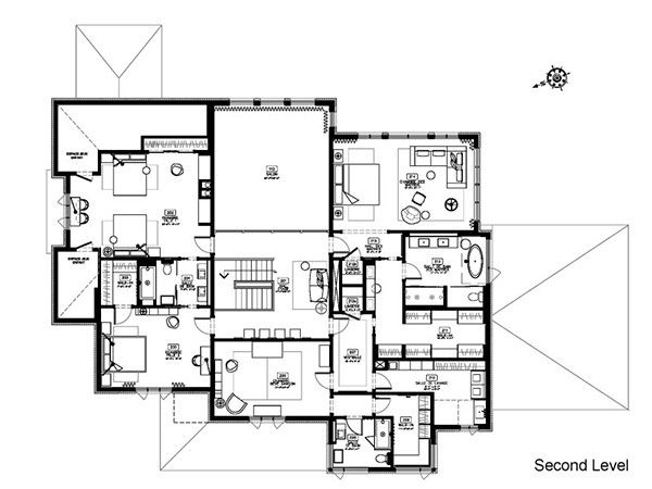 加拿大魁北克住宅 深棕地板打造简约家(组图) 