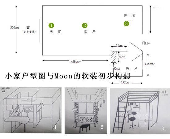 MM2万巧装20平英伦风格家 超小户型的圣诞装 