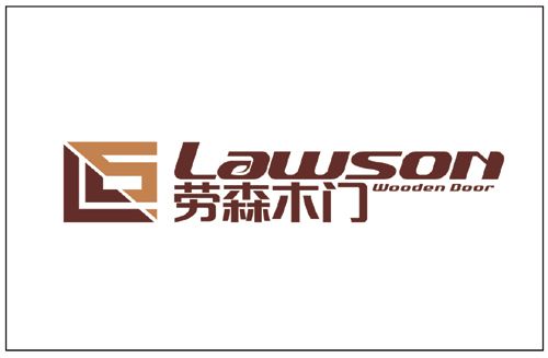 图为：劳森木门新品牌LOGO