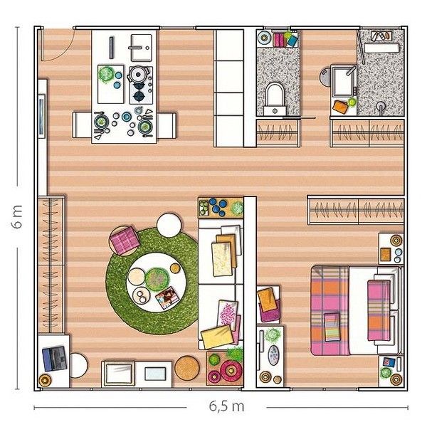 小户型的精彩 3款40-50平米家居设计案例推荐 