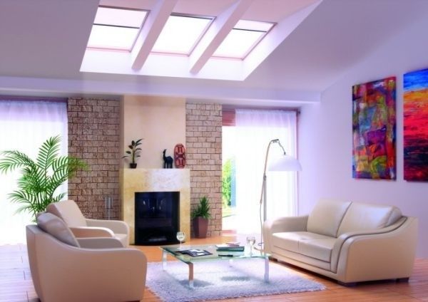 融合光线与空间之美 配有天窗的客厅设计赏析 