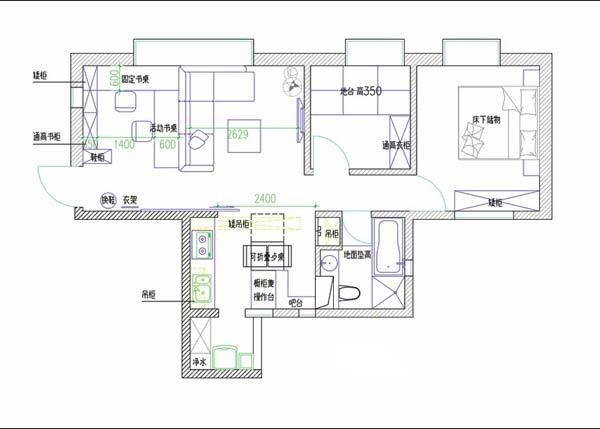 小凌乱 13万装修78平米现代简约小家（组图） 