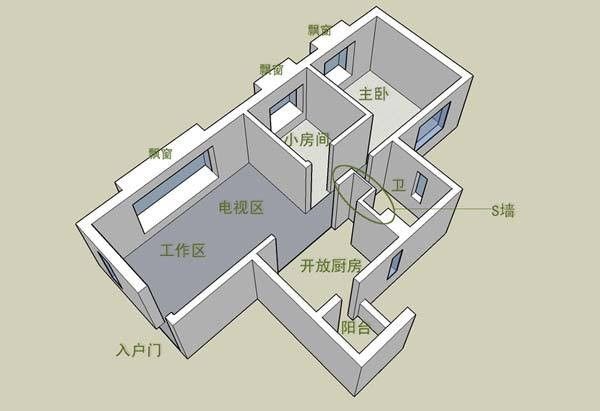 小凌乱 13万装修78平米现代简约小家（组图） 