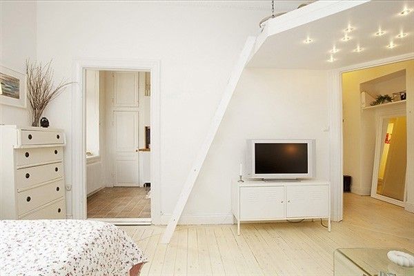 白色田园 斯德哥尔摩38平小公寓（图） 