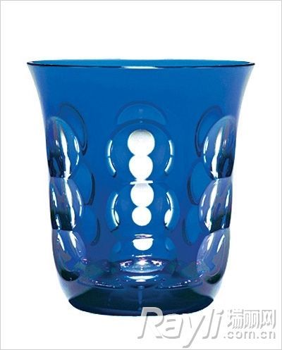 Christofle蓝色玻璃杯