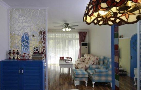 永恒之色空间 115平蓝色魅力三居室设计(图) 