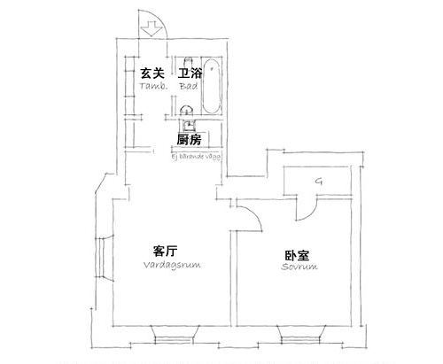 排除小户型的拥挤压抑感 北欧古典主义小公寓 