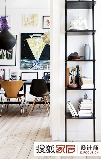 丹麦抽象黑白的住宅 艺术系北欧风格家居 