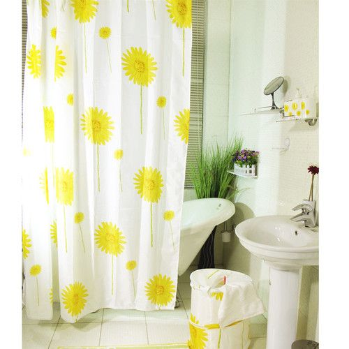卫浴间上色必备 花色浴帘带来春季的浪漫(图) 