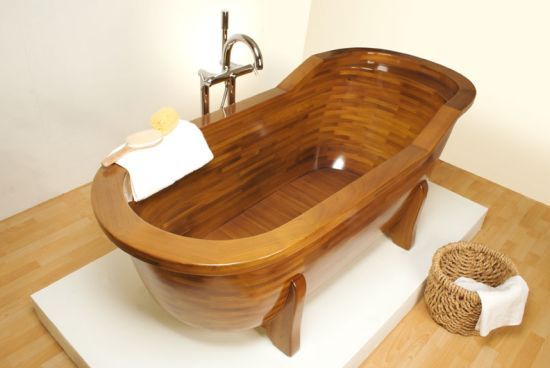 木质豪华浴缸来袭 让肌肤感受原生态(组图) 