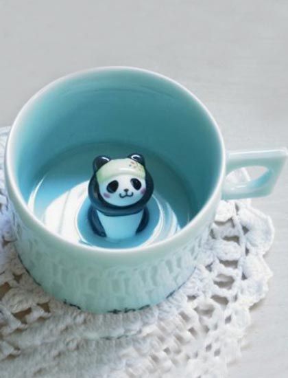 熊猫创意陶瓷杯