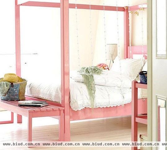 粉色诱惑 11图诠释卧室“公主范”