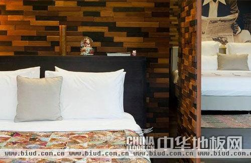 实木复合地板个性化卧室装修美图