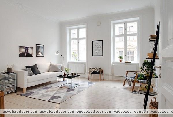 “一空间一重点” 瑞典2房现代公寓设计(组图)