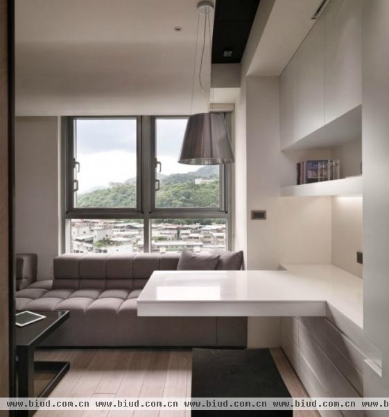 工作室设计 台湾20平微型功能强大单身公寓图