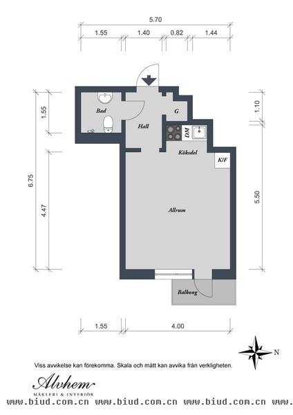 浓浓的居家风情 26平米的微小空间公寓(组图)