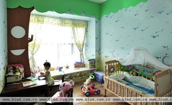 靓丽多彩儿童房 全实木造美式简约小屋(组图)
