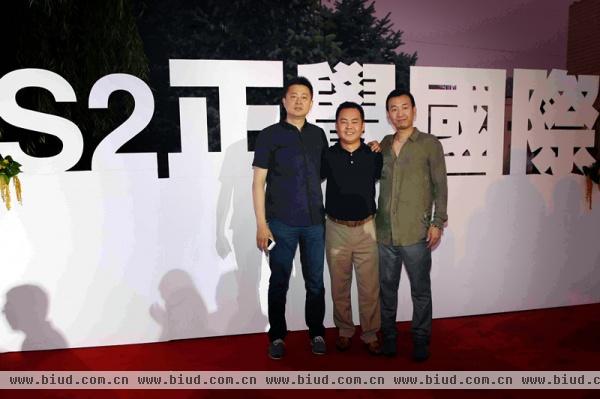 正觉国际CEO朱文波、栾李鹏、正觉国际创始人艺术总监朱玉晓
