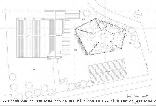 五角形非对称住宅 木质结构打造日式和风(图)