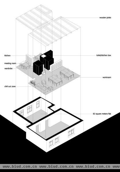 斯洛伐克旧宅改建的现代创意工作室(组图)